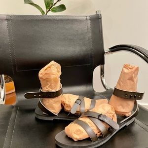 Volcom Women's Leather Gladiator Sandal - Womens US 7.5 -  Army Green